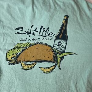 Salt Life Graphic Tee Fish Taco Size Large